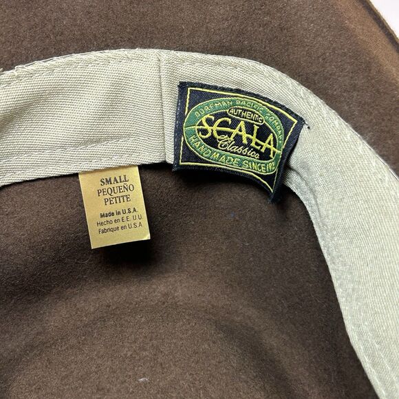 Scala Dorfman Pacific Outback Wool Fedora Hat Brown Four Seasons Small - Picture 6 of 6